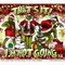 #294 CLEAR 20oz- Mean Green Classic Christmas- Not going- 9.4" x 8" Pattern Vinyl Wrap
